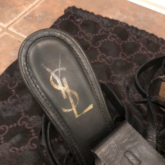 YSL gladiator wedge sandal 37 - Picture 3 of 4